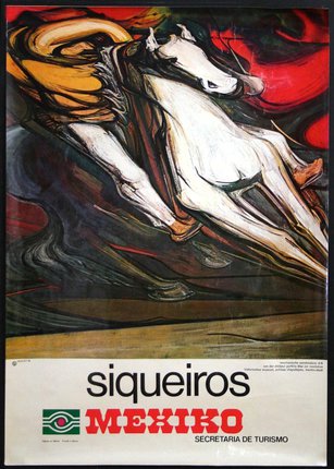 a poster with a horse and rider