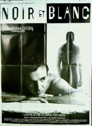 a poster of a man leaning on a table