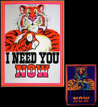 a poster with a tiger on it