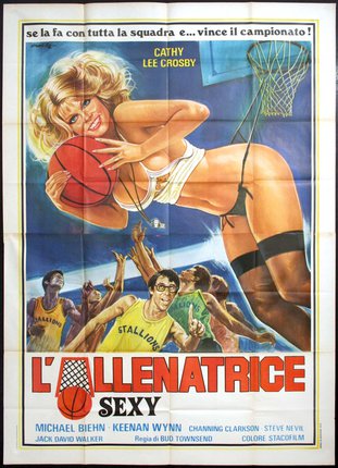 a movie poster of a woman playing basketball
