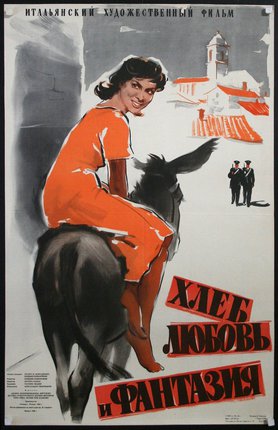 a woman riding a donkey