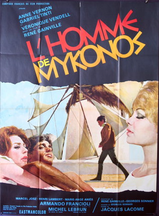 a movie poster with people on the beach