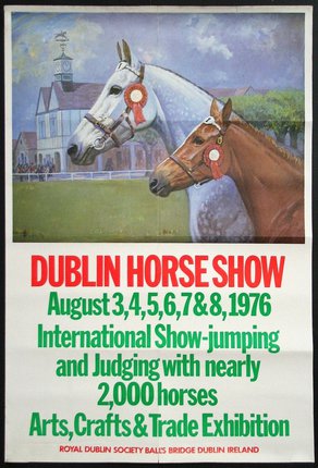 a poster of two horses