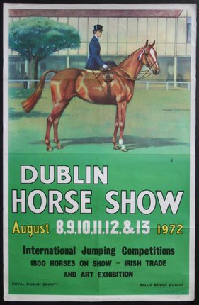 a poster of a horse show