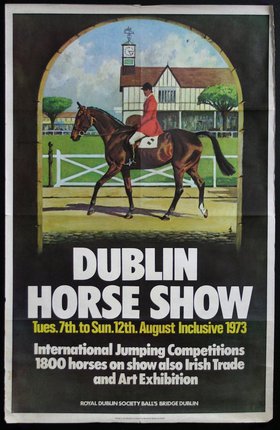 a poster of a horse show