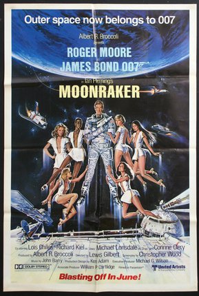 a movie poster with a man in space suit and a group of women