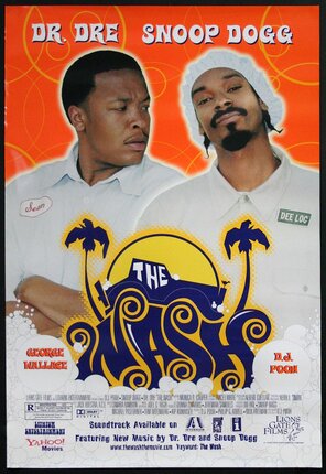 a poster of two men