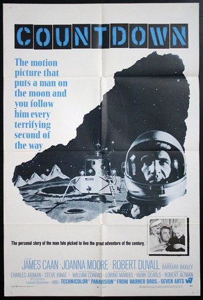 a movie poster with a man in a space suit