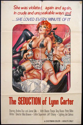 a movie poster of a woman on a man's lap