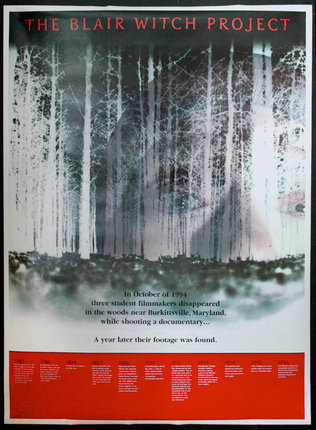 a poster with a person's face and trees