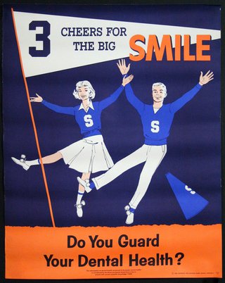 a poster of cheerleaders dancing