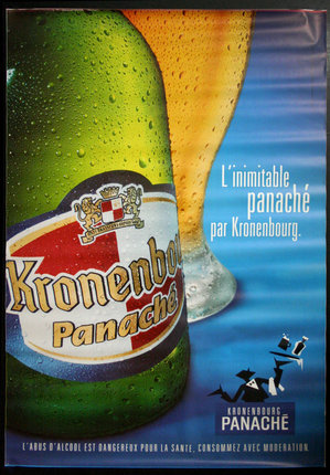 a poster of a beer bottle