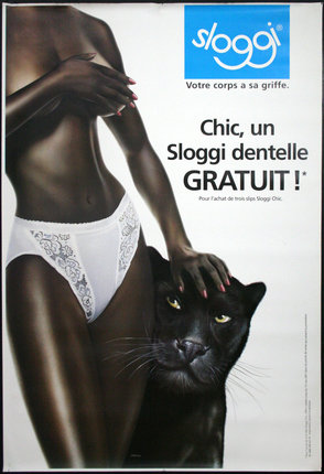 a poster of a woman and a black panther