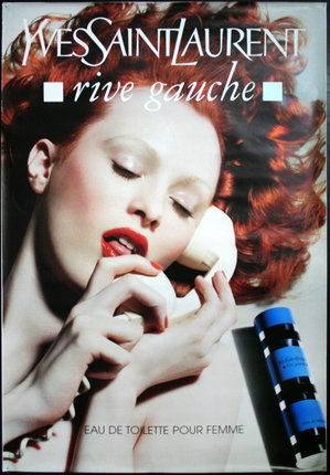 a magazine cover with a woman on the phone