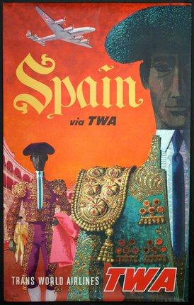 a poster of a spanish travel