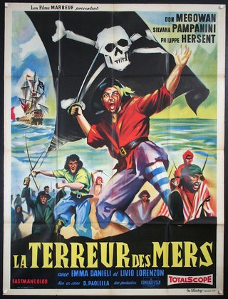 a movie poster of a pirate