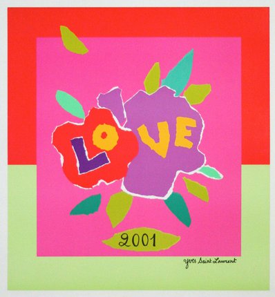 Yves Saint Laurent - Love 2001 YSL | Vintage Poster | Chisholm Larsson Gallery
