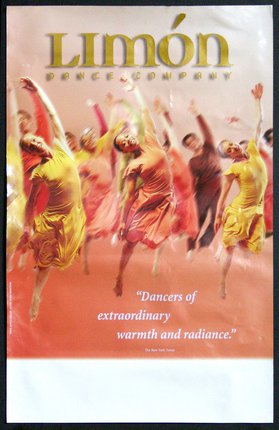 a poster with dancers in the air