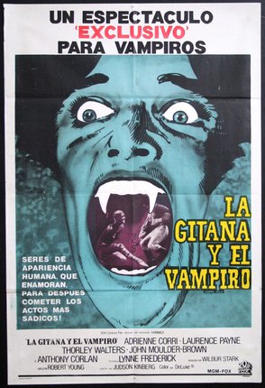 a poster of a man with a mouth open