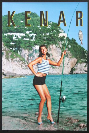 a woman holding a fishing pole