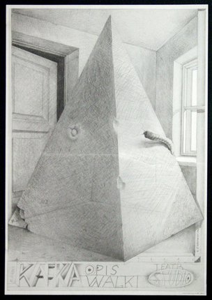a drawing of a pyramid