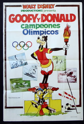 a poster of a cartoon character holding a torch