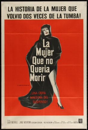 a poster of a woman in a black robe