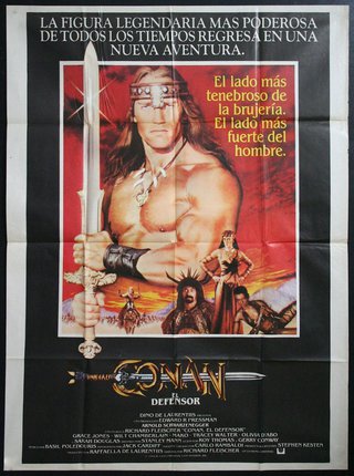 a movie poster with a man holding a sword