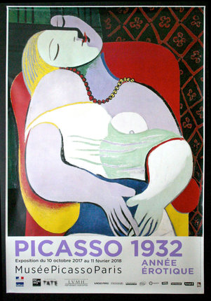 a poster of a woman holding a breast