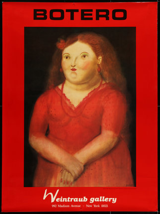 a painting of a woman in a red dress