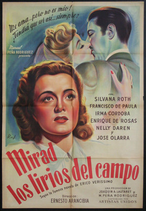 a movie poster with a woman and a man kissing