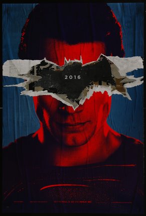 a poster of a man with a bat on his face
