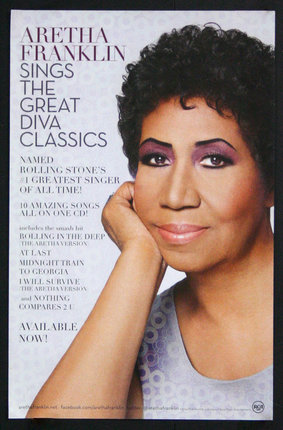 Email Overfrakke Due Aretha Franklin - Sings The Great Diva Classics | Original Vintage Poster |  Chisholm Larsson Gallery