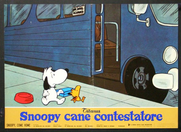 a cartoon of a dog and a duck on a bus