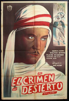 a movie poster of a man wearing a head scarf