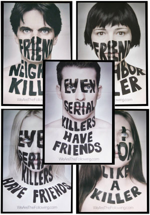 a group of people with black text on their faces