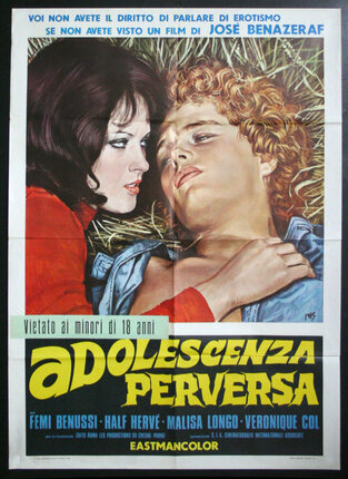 a movie poster of a man and woman