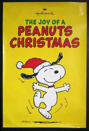 a poster of a peanuts christmas