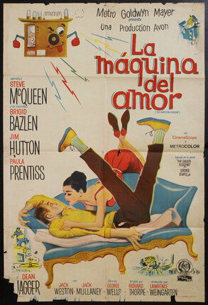 a movie poster with a couple of people lying on a couch