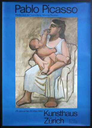 a painting of a woman holding a baby