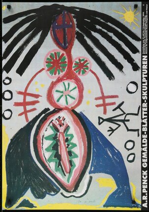 a poster with a painting