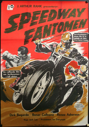 a poster of a motorcycle racing