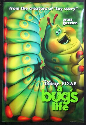 a movie poster with a cartoon caterpillar