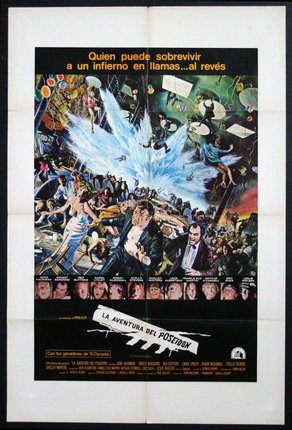 a movie poster of a man fighting for a crowd