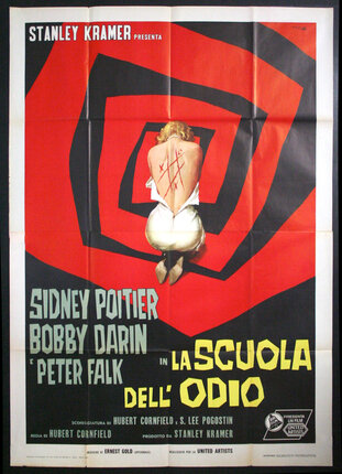 a movie poster of a woman with a cross on her back