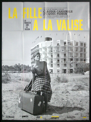 a poster of a woman with luggage