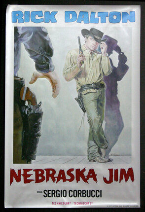 a poster of a man holding a gun