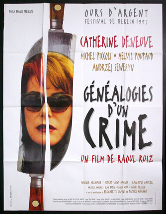 a movie poster with a knife