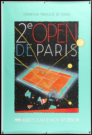 a poster of tennis tournament