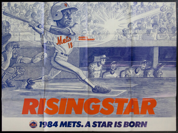 a poster of a baseball player